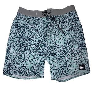 Quicksilver High Line Dry Flight Board Shorts Swim Trunks Men's sz 30 Blue Color